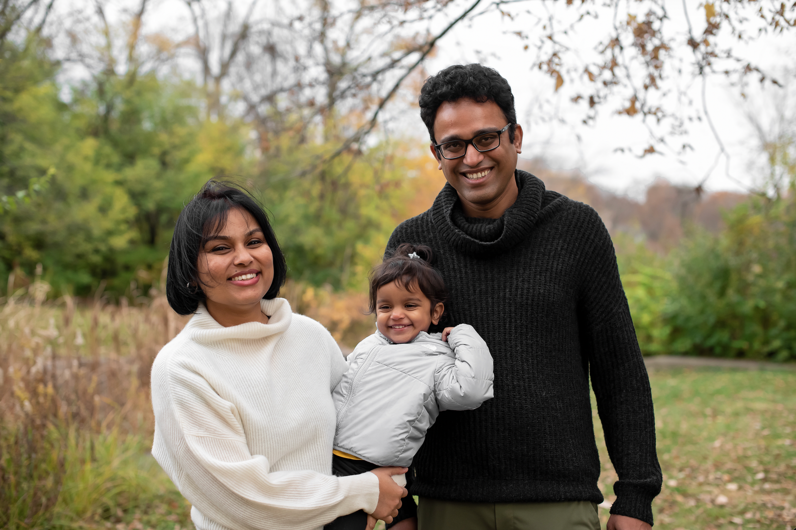 Zeba Khan with family
